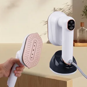 Handheld Garment Steamer Portable Foldable Electric Iron Ceramic Coated Rotating Handle Dry Wet Dual Use Home Travel