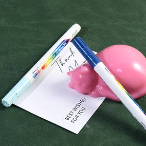 DIY silicone mold set featuring cute sleeping cat pen holder and acrylic paint pens