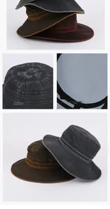 Détail d'un chapeau de soleil extérieur avec doublure en maille respirante et coton vintage