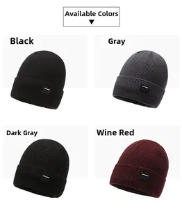 Detailed vertical rib knit texture and 'NEW-FASHION' patch on colorful beanies
