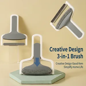 3-in-1 multi-functional lint remover and fabric brush for pet hair and dust removal