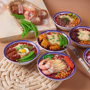 Modello Di Ciotola Di Ramen Artificiale Realistico PVC Simulazione Cibo Oggetti Di Scena Fotografia Ristorante Casa Cucina Decorazione Tagliatelle