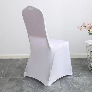 Universal Stretch Chair Cover Polyester Spandex Elastic Seat Protector For Wedding Hotel Banquet Dining Room Washable