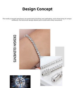 Detailed macro view of S925 sterling silver tennis bracelet with cubic zirconia and box clasp