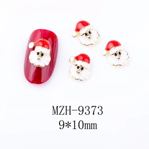 Detail von Weihnachtsmann-Nagelkunst-Anhängern aus Legierung mit Emaille-Finish