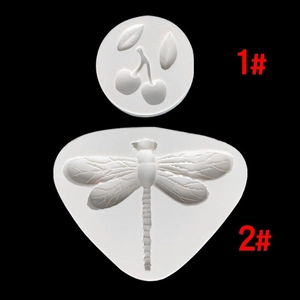 Dragonfly And Cherry Silicone Molds For Fondant Cake Decoration DIY Handcraft Baking Tools Versatile Durable Novelty