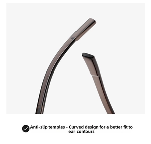 Detailed macro view of ergonomic anti-slip temple tips for retro square frame sunglasses