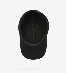 Interior view of winter baseball cap with plush lining and foldable ear flaps for warmth