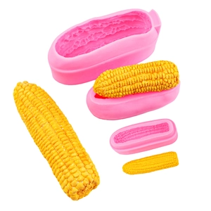 3D corn shaped silicone mold for mousse cakes and chocolate ice cream decorations