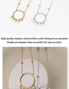 Close-up of dreamcatcher necklace with circle zircon pendant in gold and silver finish