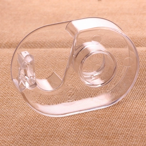 Portable 1.5cm transparent plastic washi tape cutter and organizer for stationary