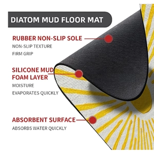 Detailed cross-section showing diatom mud mat layers with rubber non-slip base