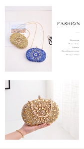 Macro shot of a luxury evening clutch bag featuring radiant rhinestones and flower patterns