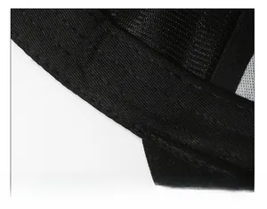 Vista macro dell'interno del cappello con fascia antisudore ampia e cuciture fini