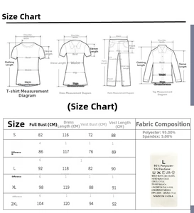 Detailed size chart for mesh拼接 2-piece dress from S to 2XL with fabric specifications