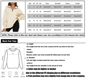 Men's casual hoodie size guide showing measurements for chest, shoulder, sleeve, and length