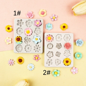 Daisy flower silicone fondant mold for DIY cake decorating and chocolate crafting