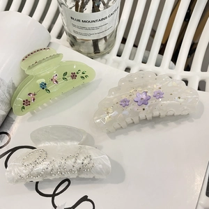 Fermagli Per Capelli Acrilico Strass Fiore Lettera Sposa Elegante Dolce Accessori Per Donna Matrimonio Festa