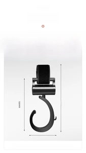 Universal electric scooter hook dimensions showing 135mm height and 45mm width opening