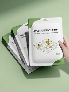 Waterproof disposable picnic mat for outdoor camping in independent single pack