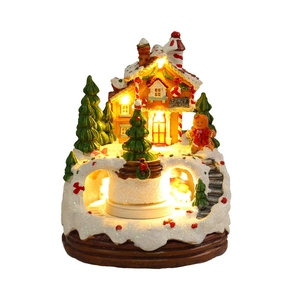 Festliche Weihnachts-Spieluhr mit LED-Beleuchtung und dekorativem Candy-Shop-Design