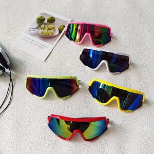 Kids Cycling Sunglasses PC Lens TR90 Frame UV400 Protection Outdoor Sports Oversized One-Piece Cool For Boys Girls