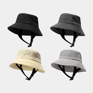 Bucket Hat Nylon Quick Dry Breathable With Adjustable Chin Strap For Outdoor Surfing Fishing Wide Brim Sun Hat