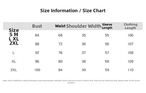 Tableau des tailles détaillé pour robe trapèze en dentelle avec mesures du S au 2XL