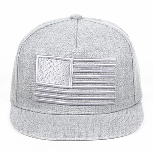 Unisex Cotton US Flag Embroidery Hip Hop Baseball Cap Flat Brim Snapback Hat For Men Women Casual Outdoor Fashion Sun Hat