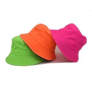 Washed Cotton Bucket Hat Breathable Sun Protection Vintage Solid Color Macaron Basin Hat For Men Women
