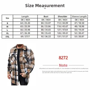 Detailed size chart for men's long coat shirt showing CM and INCH measurements