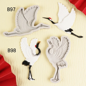 Flying Crane Silicone Mold DIY Resin Animal Pendant Aromatherapy Cake Decorating Handcrafted Crafting Tool