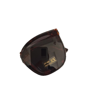 Tortoise shell sunglasses for kids with UV400 protection and CE certified brown lenses
