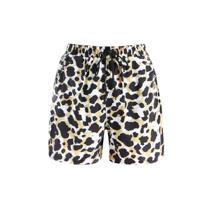 Klassische Jungen Badehose mit Leopardenmuster, schnelltrocknend und mit Kordelzug