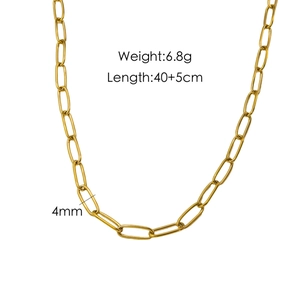 Goldene Amethyst-Halskette mit 40+5cm Büroklammer-Kette und 6.8g Gewichtsangabe