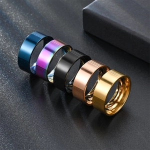 Polished Plain Band Ring Stainless Steel Comfort Fit Minimalist Classic Jewelry For Men Women High Shine Smooth Surface