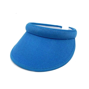 Hellblauer Kinder-Sonnenschutz-Visierhut mit leerem Top-Design für den Sommer-UV-Schutz