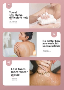 Detailed comparison showing limitations of regular towels versus exfoliating bath gloves