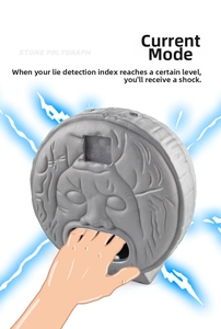 Stone polygraph toy with Mouth of Truth design featuring lightning electric shock mode