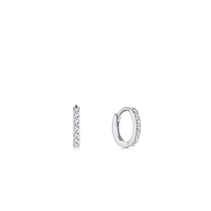 Classic Huggie Hoop Earrings With 925 Sterling Silver And Sparkling Cubic Zirconia For Women Minimalist Jewelry