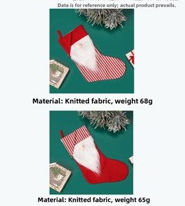 Christmas stockings featuring gnome motifs with long white beards and striped socks