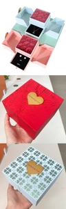 Detail of double-door gift box with soap roses and drawers for jewelry storage