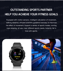 Détail de l'écran de la montre connectée affichant calories et données de course