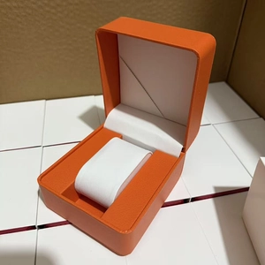 Watch Box PU Leather Flip Top Storage Organizer Case For Jewelry Display Luxury Watch Gift Box With Soft Pillow