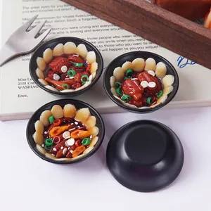 Portachiavi Cibo Simulazione Miniatura Realistica Cucina Cinese Pollo In Pentola Di Terra Modello Pendente Borsa PVC Resina