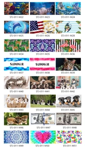 Microfiber beach towel collection with 27 unique prints including animals and mandalas