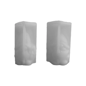 Moule en silicone nain pour bougies DIY et ornements en plâtre avec finition translucide