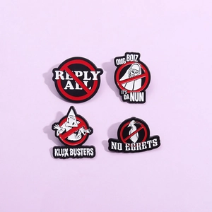Funny Parody Enamel Pin Badge Set Sarcastic Quote Metal Alloy Lacquered Lapel Pin For Backpack Clothes Jewelry Accessory