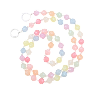 Catena a tracolla con perline luminose a stella per cellulare con fibbie in metallo