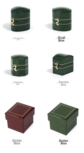 Mini European vintage jewelry boxes in heart, oval, octagon, and square shapes